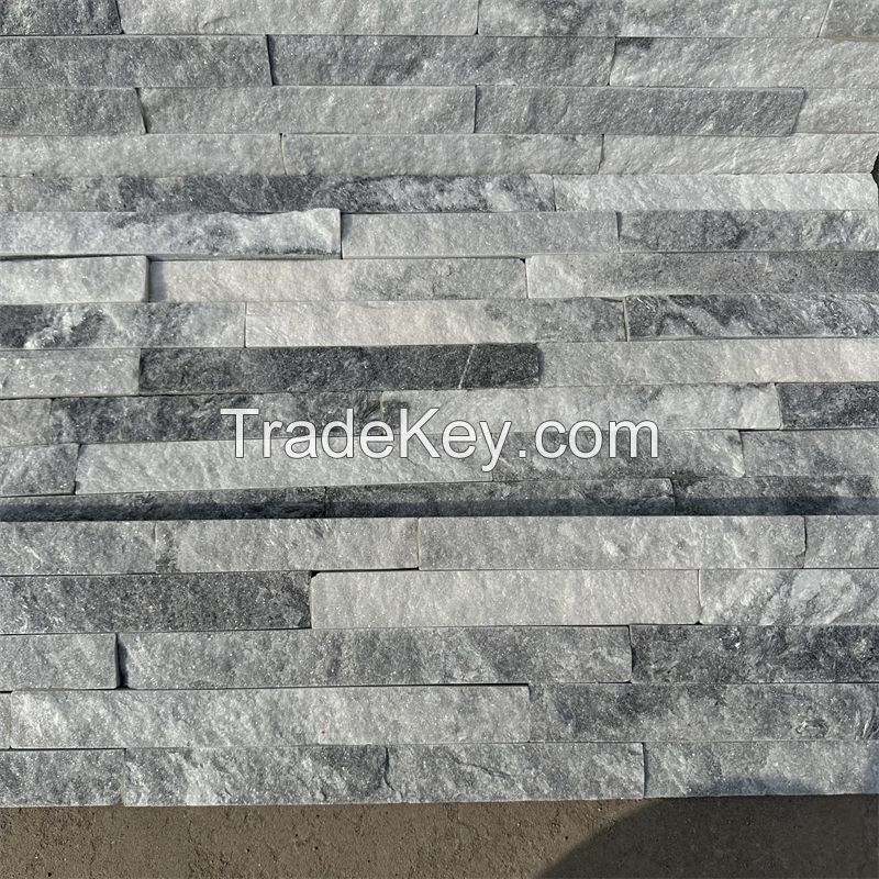 AETHER gray cultured stone for fireplace extrior stone siding panel