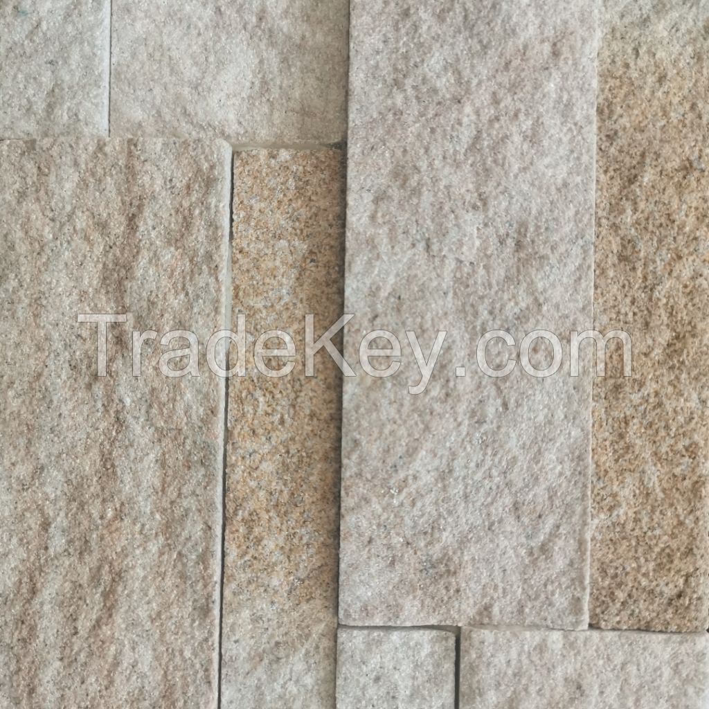 HUANGHE yellow sandstone for landscaping ledgestone wall panel cultured stone fireplace