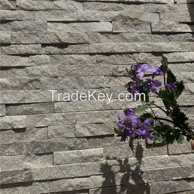 black natural stone veneer wall stone panel for garden decoration