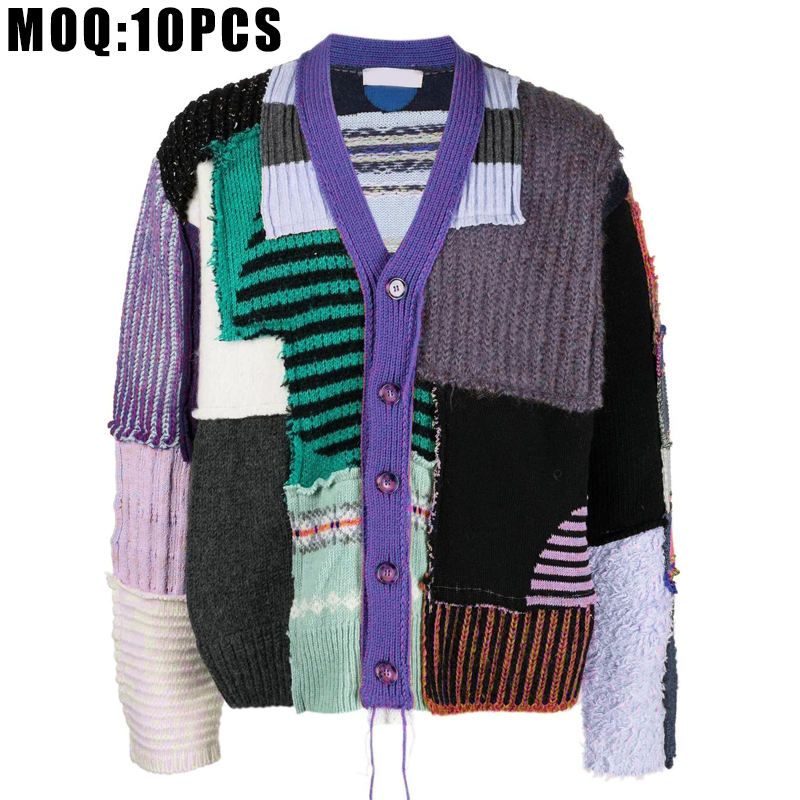 Mens Crochet Jackets Cardigan Wholesale Sweaters Boys Cardigan Sweater Skull Mens Custom Cardigan