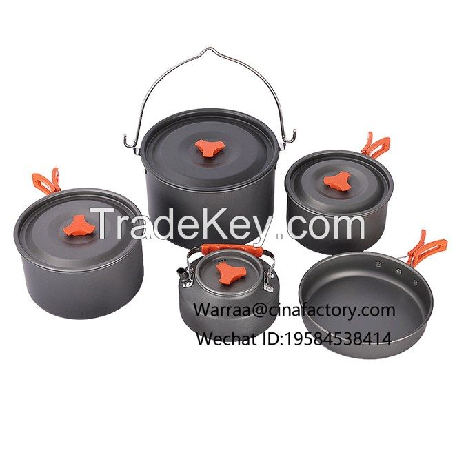 Warraa Campsite Set of Pots,Five Piece Set(4-7 Peopleuse) WT 11