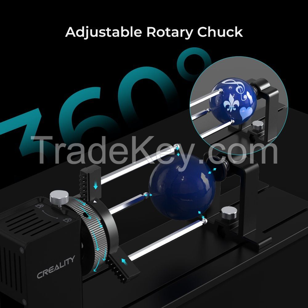 CREALITY Rotary Kit Pro for Curved Surface Engraving