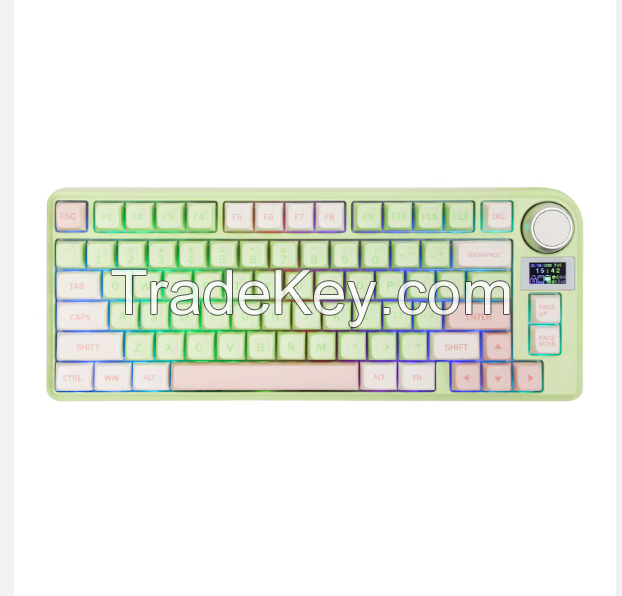 Manufacturer Epomaker TH80-X 75% Gasket Mounted lekker switch keyboard Keyboard with LCD Screen custom mechanical keyboard