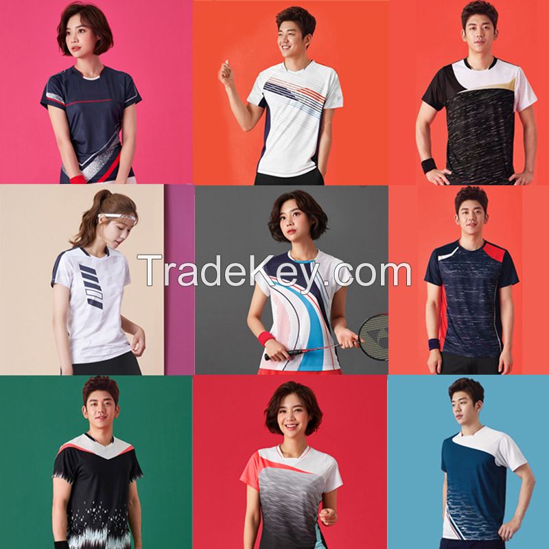 Fast Drying Breathable Personalized Customized Sublimation Badminton Apparel Fast Drying Tennis Shirt