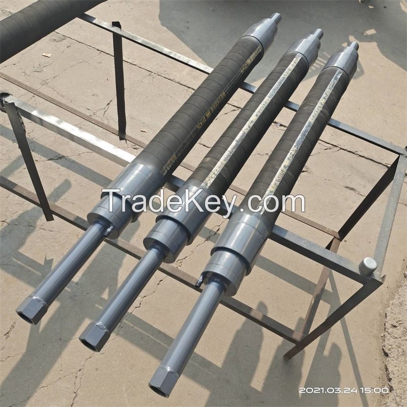 Water pressure testing inflatable grouting packer for grouting