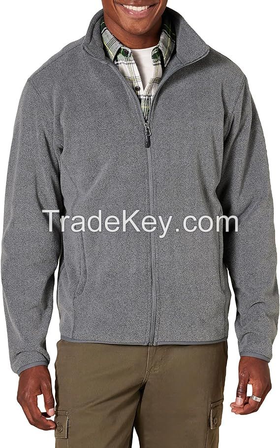 Amazon Essentials Men's Full-Zip Fleece Jacket (Available in Big &amp; Tall)