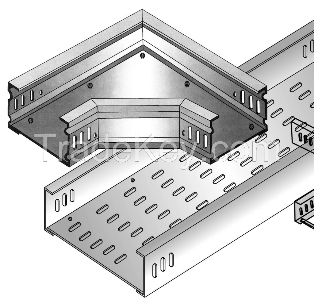 Hot DIP Galvanized Steel Outdoor Use Perforated Tray Type Cable Tray