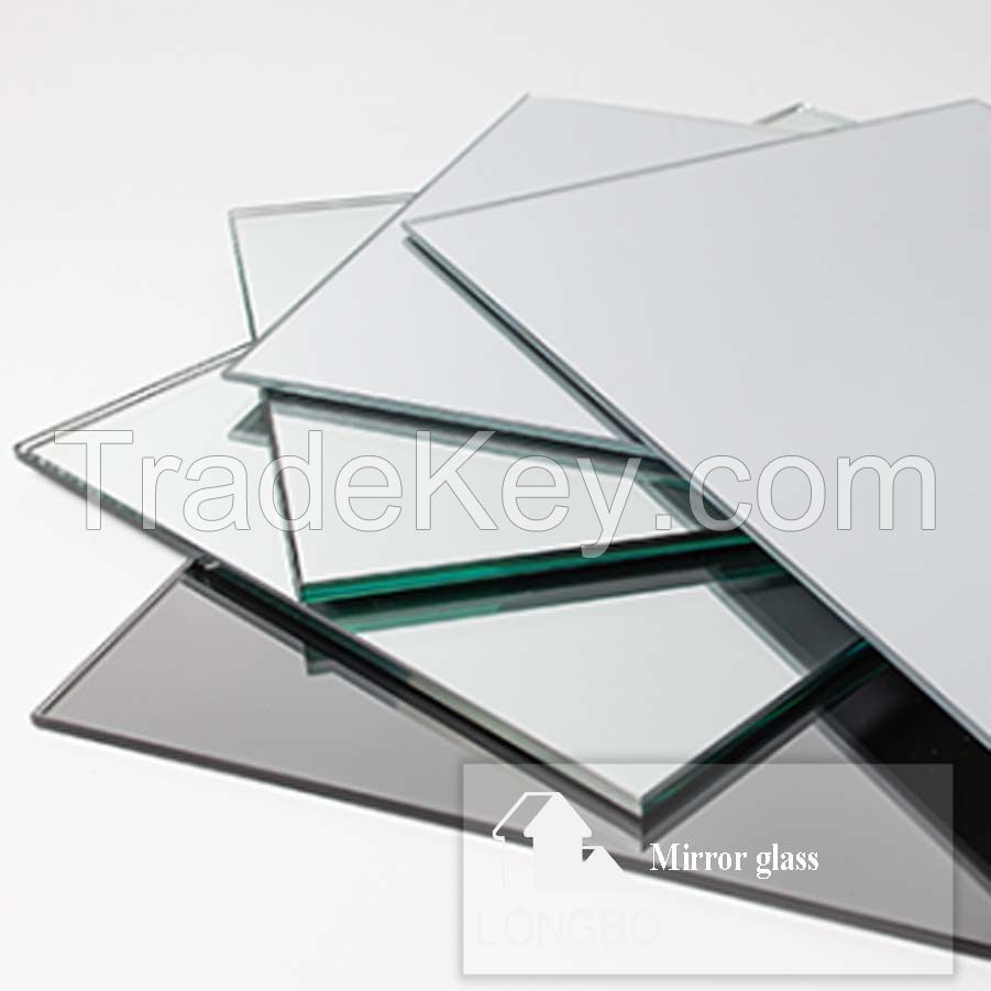 3mm 4mm 5mm 6mm Glass Sheet Decorative Silver Aluminum Mirror