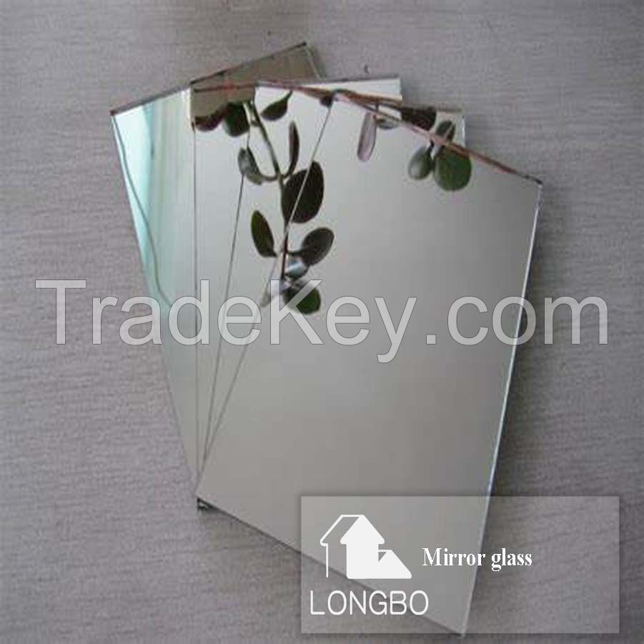 3mm 4mm 5mm 6mm Glass Sheet Decorative Silver Aluminum Mirror