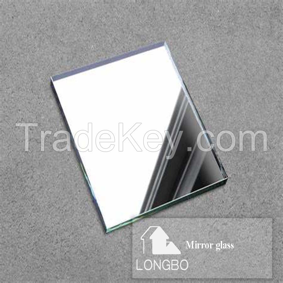 3mm 4mm 5mm 6mm Glass Sheet Decorative Silver Aluminum Mirror