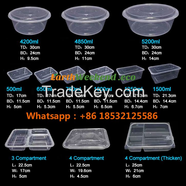 Plastic Disposable Packaging Boxes