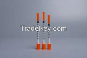 Spot 100u/50u Insuline Syringe 1 Ml/0.5ml with Safety Disposable Insuline Syringe