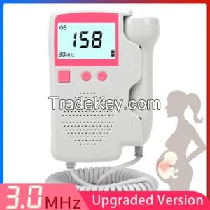 Upgraded 3.0MHz Doppler Fetal Heart Rate Monitor