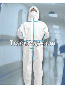 Chemical Liquid and Particulate Protective Clothing with Elastic Cuff