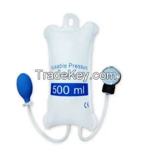 Medical 1000 Ml Pressure Infusion Bag Pressure Infuser Set