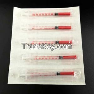 Hot Sale Disposable Insulin Syringe 0.5cc 1cc with Cheep Price