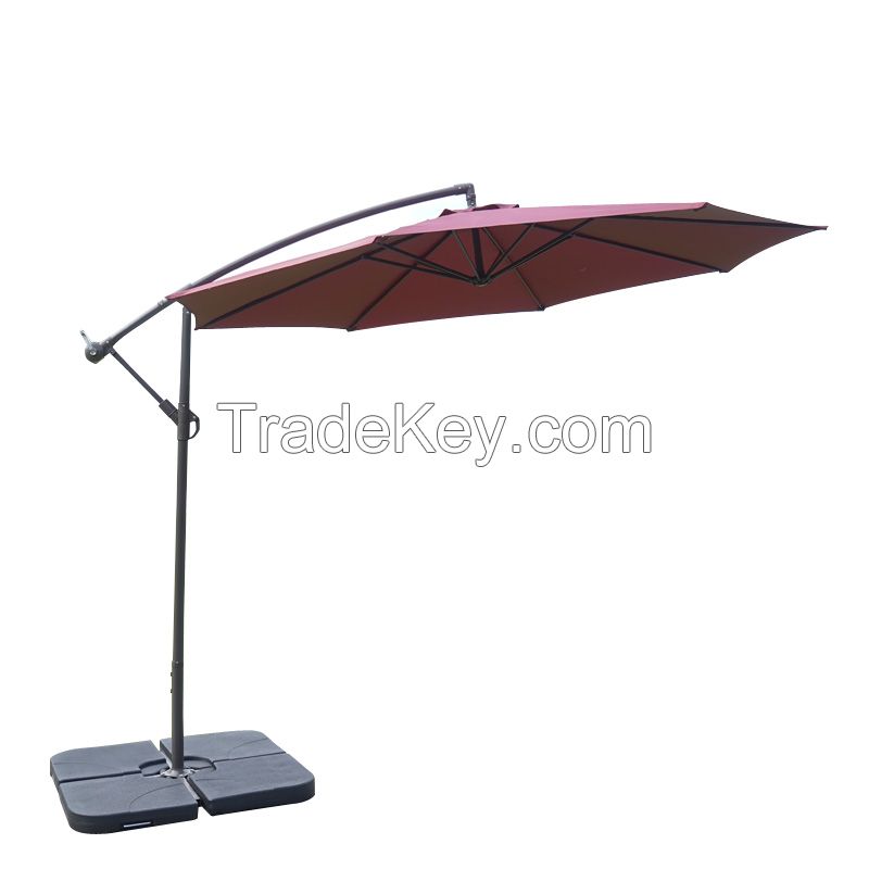 Factory Price, Patio Parasol Umbrella Cantilever Umbrella, Large Hanging Market Umbrella Large, Waterproof Outdoor Umbrella with Ventilation for Backyard/Garden