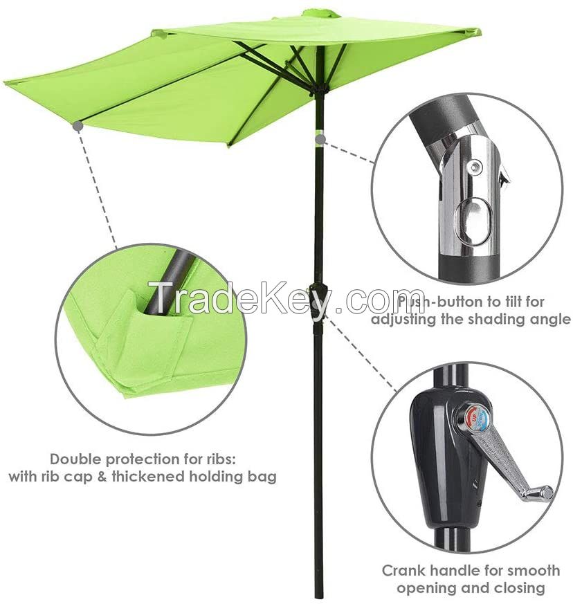 9 Ft Semicircle Patio Umbrella