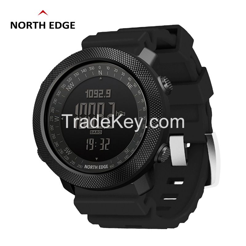 Outdoor sports intelligent waterproof watch color silicone high pressure compass thermometer metal watch