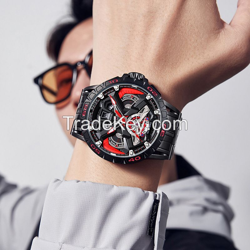 Large dial non-mechanical multi-functional cross-border luminous waterproof wholesale men's watches