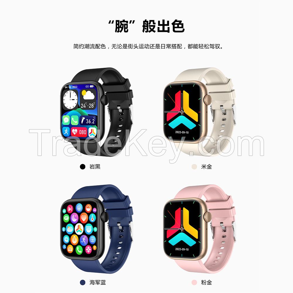 Smart Watch, the new Bluetooth call temperature, heart rate, blood oxygen, blood oxygen monitoring voice assistant movement pedometer