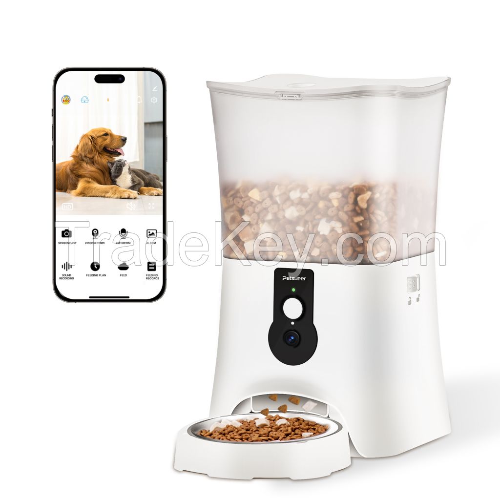 Smart Pet Feeder 5L Automatic Cat Feeder with HD 1080P Camera Smart Pet Feeder for Cat and Dog