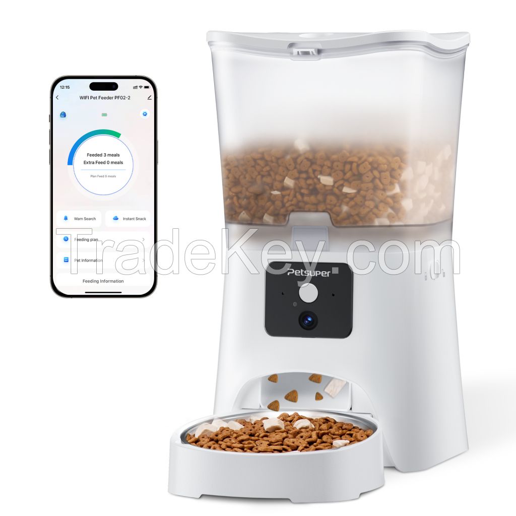 Smart Pet Feeder 3L Automatic Cat Feeder with HD 1080P Camera Smart Pet Feeder for Cat and Dog