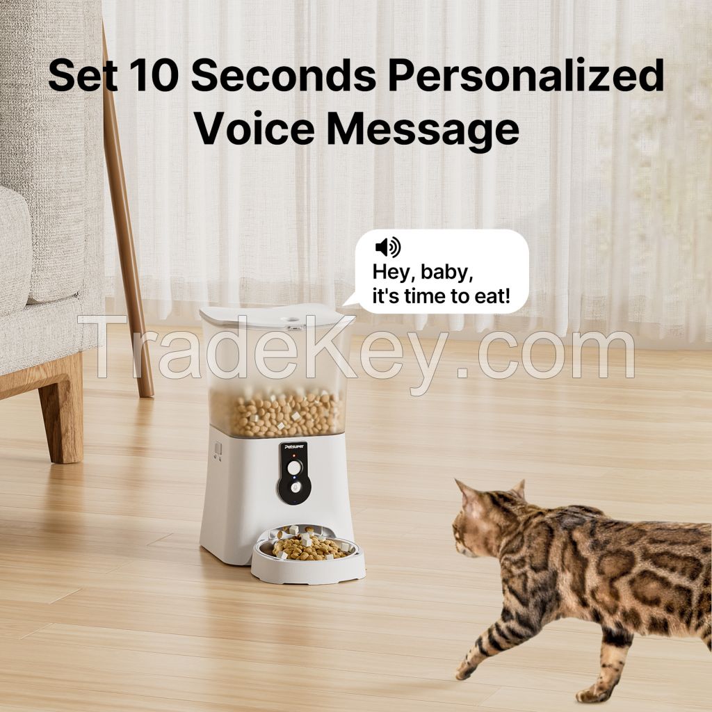 Smart Pet Feeder 3L Wifi Mobile Phone App Remote Control Microchip Automatic Pet Feeder Dog Food Container For Dog Cat