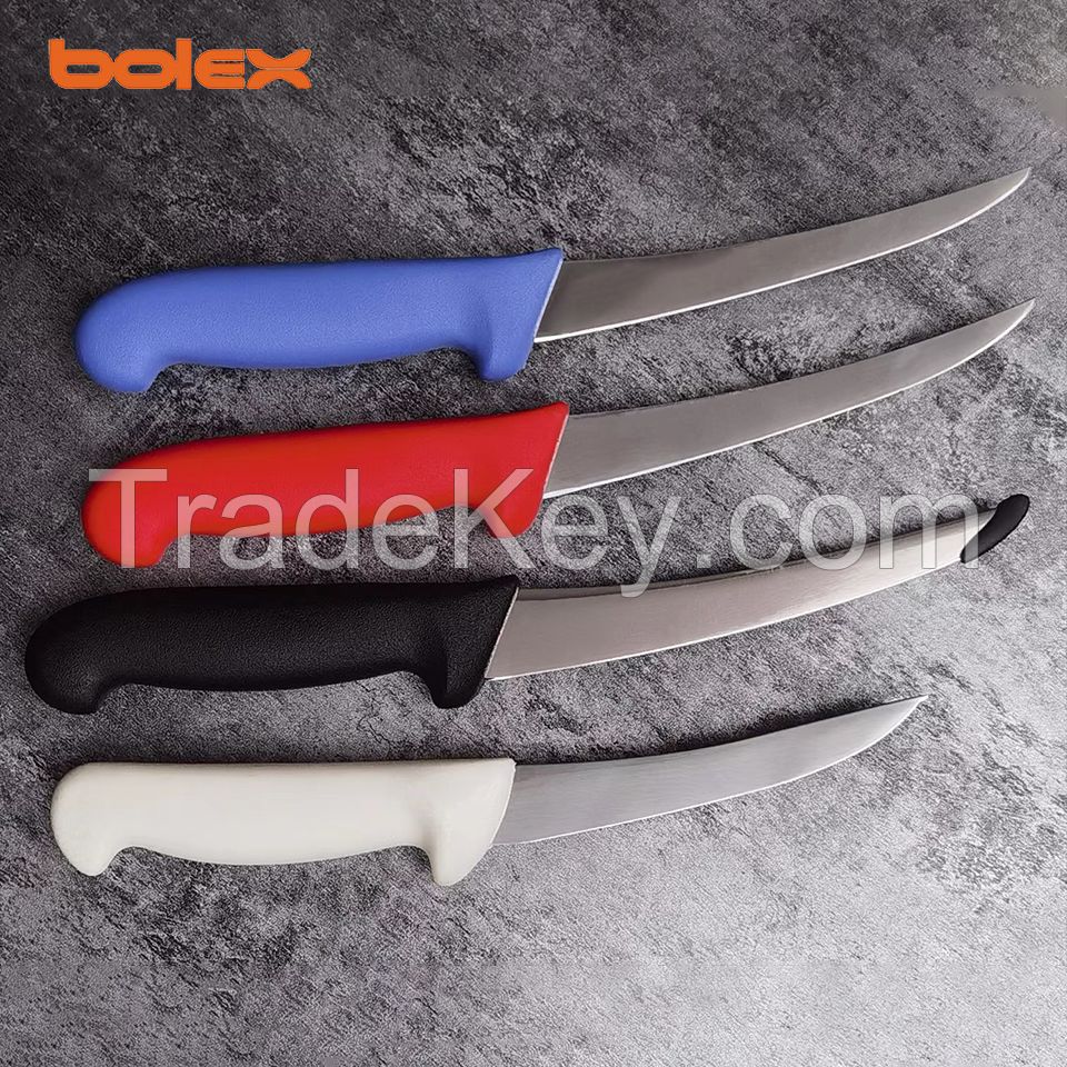 BUTCHERING SUPPLIES CHINA CHINO CUCHILLO BISTECERO CARNICERO BUTCHER KNIVES CIMETER STEAK BREAKING KNIFE å± å®°å± å¤«å¼¯ç‰›è‚‰ç‰›æ‰’åˆ€