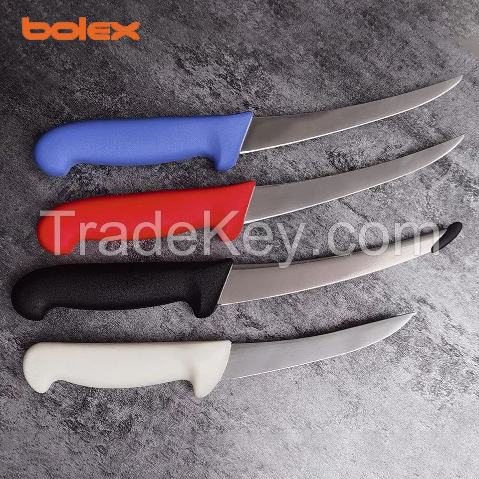 kitchen knife sets knives boning butcher skinning slicer serrated wavy sharpening steel chef cook knife