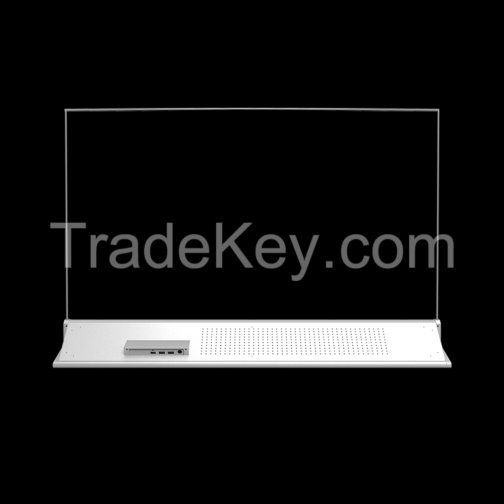 CEOLED Display RK-O55-ZTP2-Y 55-Inch Transparent OLED Display with y-Type Desktop Stand