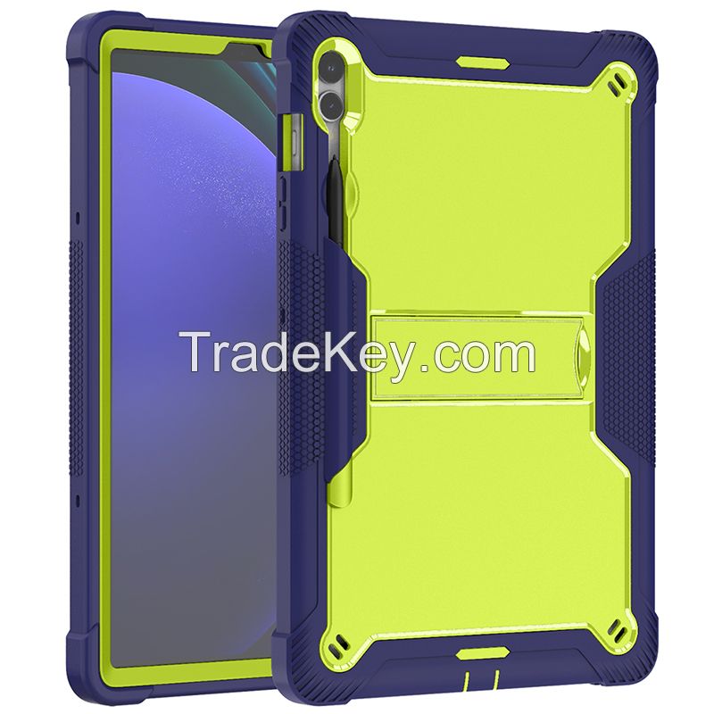 Rugged Armor Hybrid Full-Body Protective Silicone Tablet Case for Samsung tab a9 plus Heavy Duty Case