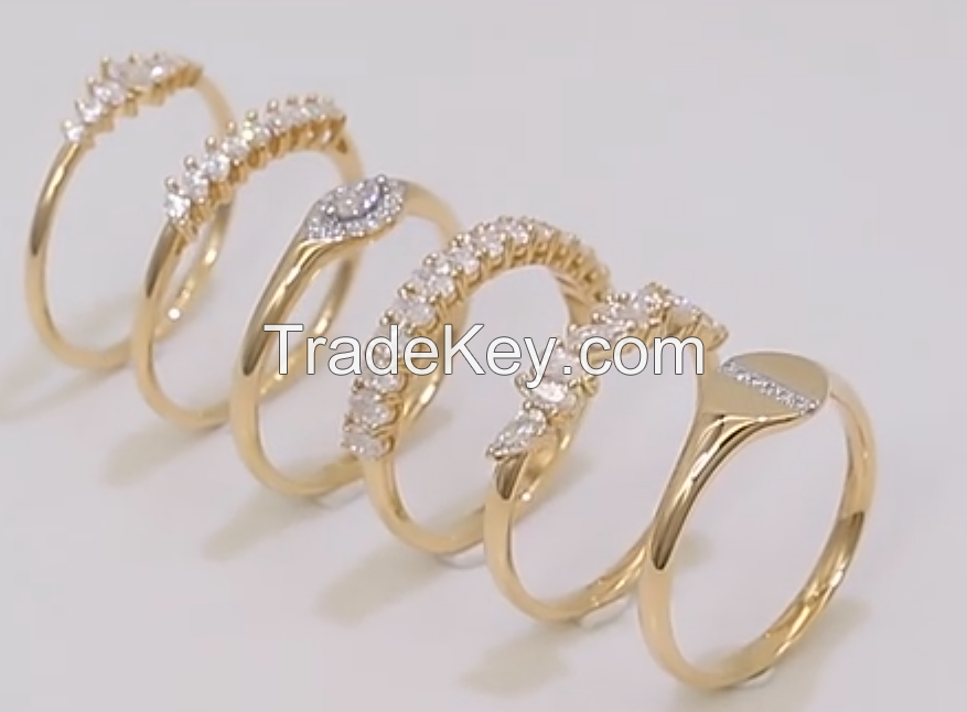 Beautifully Designed Gemstone 14k Ring 14k Solid Gold Ring Birthdays Pretty Lab Grown Diamond Fine Jewelry Ring