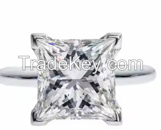 Factory Price 0.5-2 Carat Lab Grown Princess Cvd Loose Gia Diamond Hpht Lab Princess Cultivate Diamond