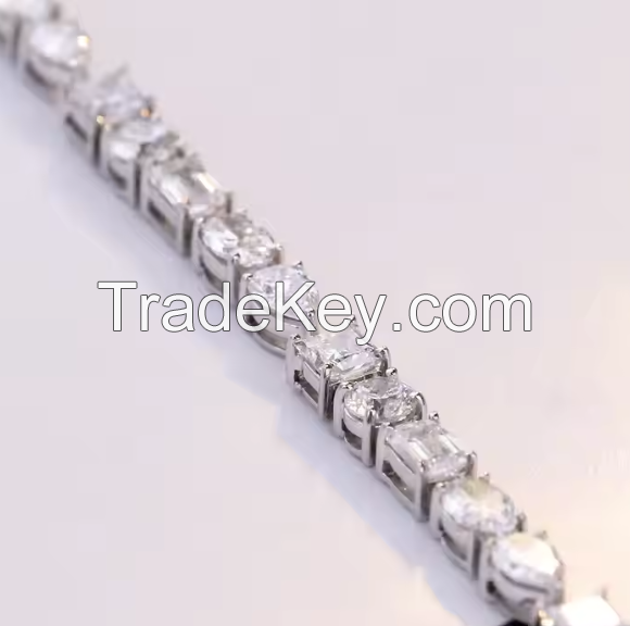  lab-grown diamonds tennis bracelet for women 18k gold Cultivated diamonds tennis bracelet