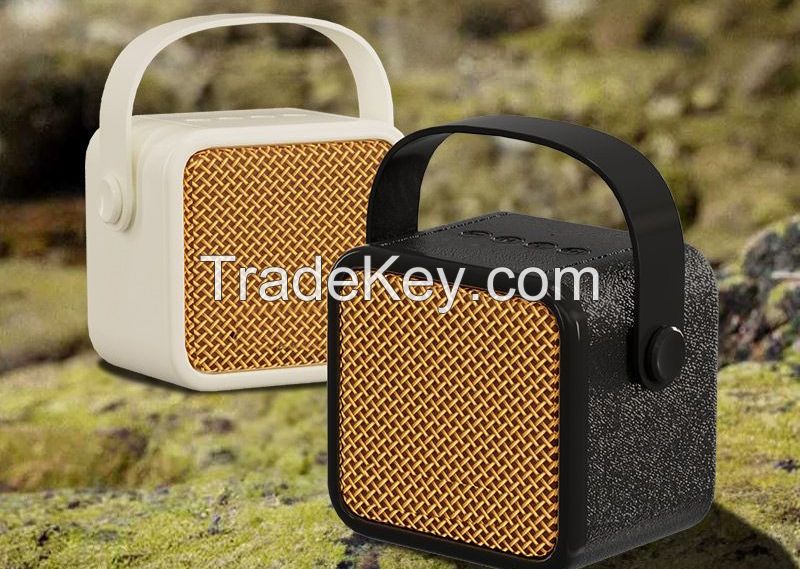 04Retro bluetooth speaker, wireless high sound quality, sound cute, mini desktop, small portable