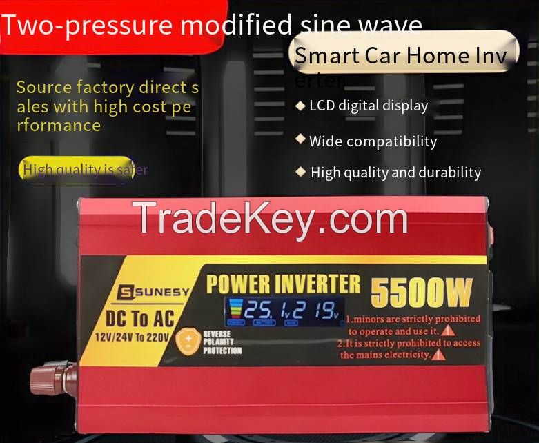 Vehicle inverter double voltage general 12V24V to 220V4000W5000W battery household External power source