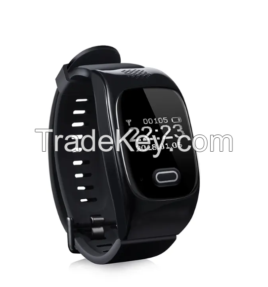 GSM GPRS GPS Tracking Watch with SOS Button for Tele Health