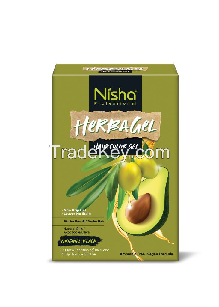 Nisha Pro. Herba Gel Hair Color Gel