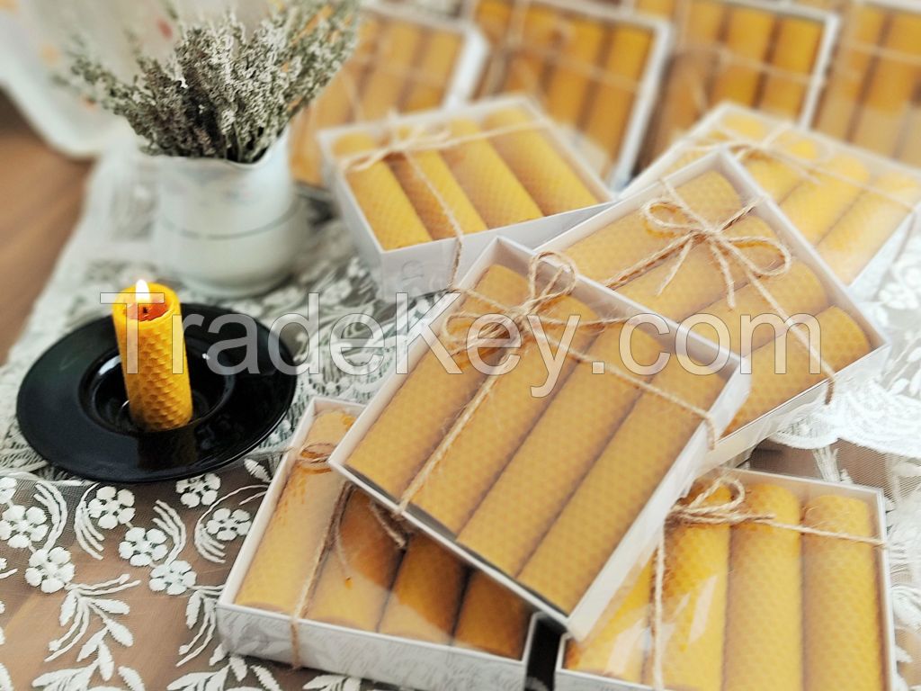 Hand made Honeycomb candles gift boxes Hand-rolled pure candles