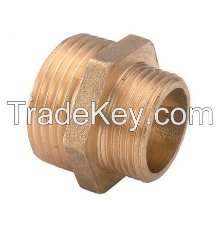 Brass screw fittings for pipe installation