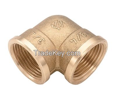 Brass screw fittings for pipe installation