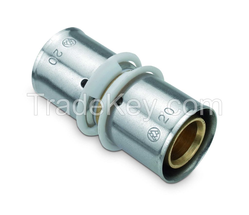 Press fittings for multilayer pipes installation