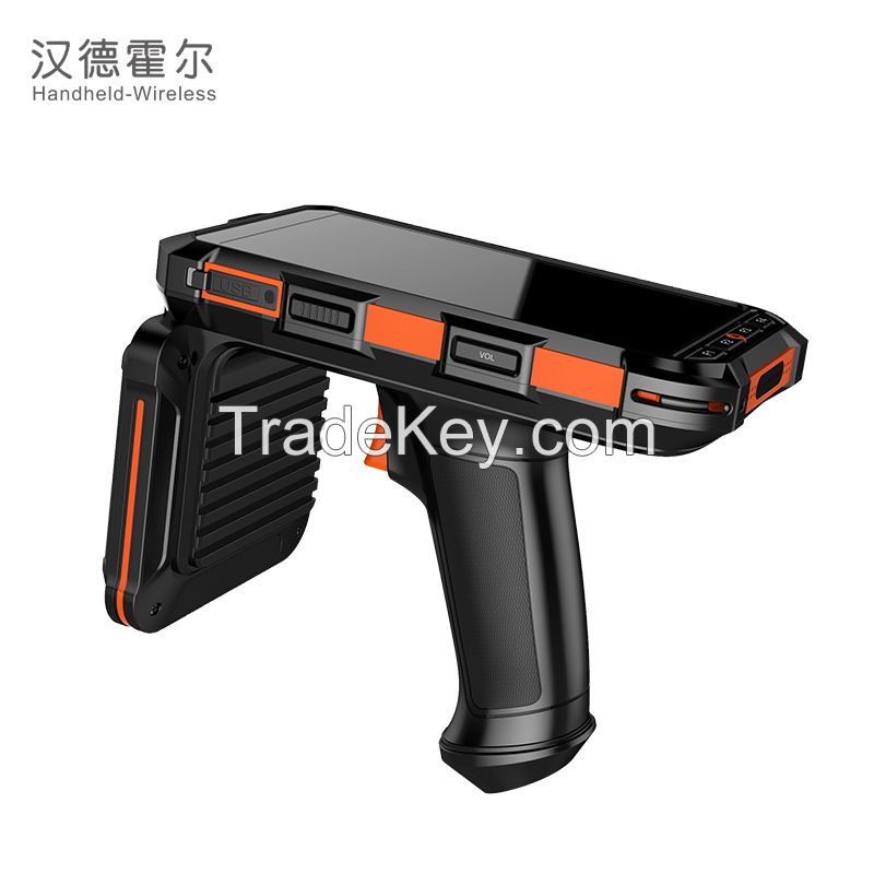Android 13 Mobile Computer PDA Handheld RFID Reader and 2D Barcode Scanner for asset management
