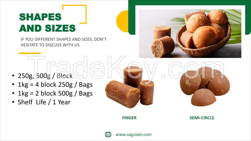 Sagulaer natural palm sugar Brown sugar block