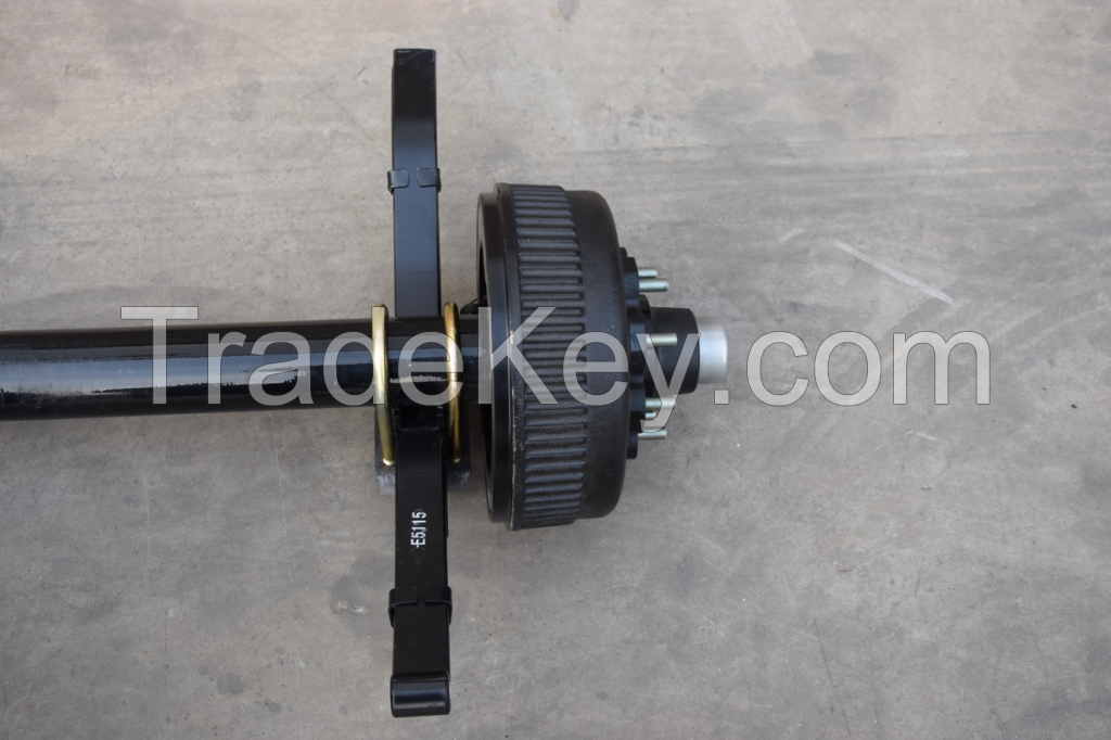 8K Trailer Axle - 8000 Lb Electric Brake 8 Lug (12 1/4" X 3 3/8" Brake - 3.5" Tube)