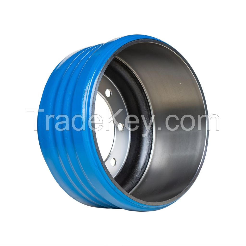 Steel shell composite brake drums for truck and trailer