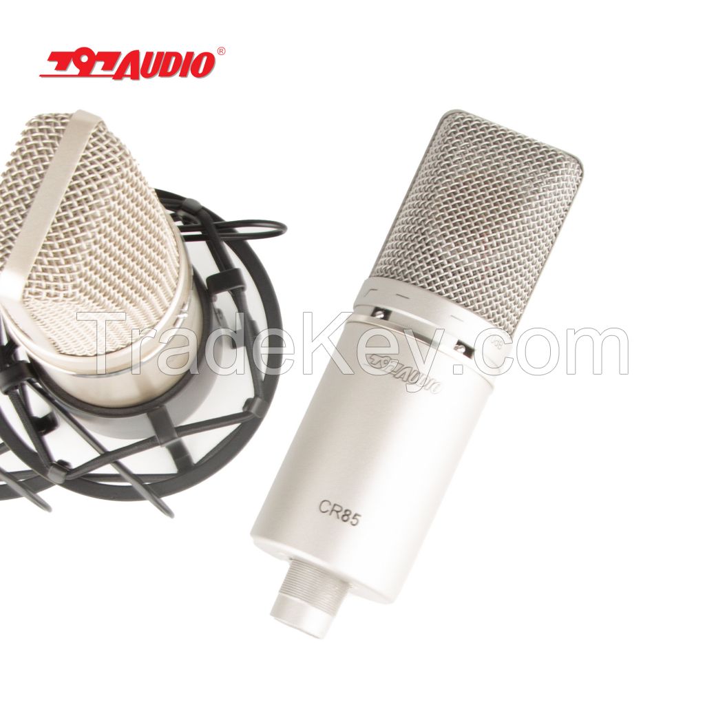 797Audio CR85 Hot Selling Recording Studio Condenser Microphone Metal Recording Low Noise Can Be Customized Large Diaphragm