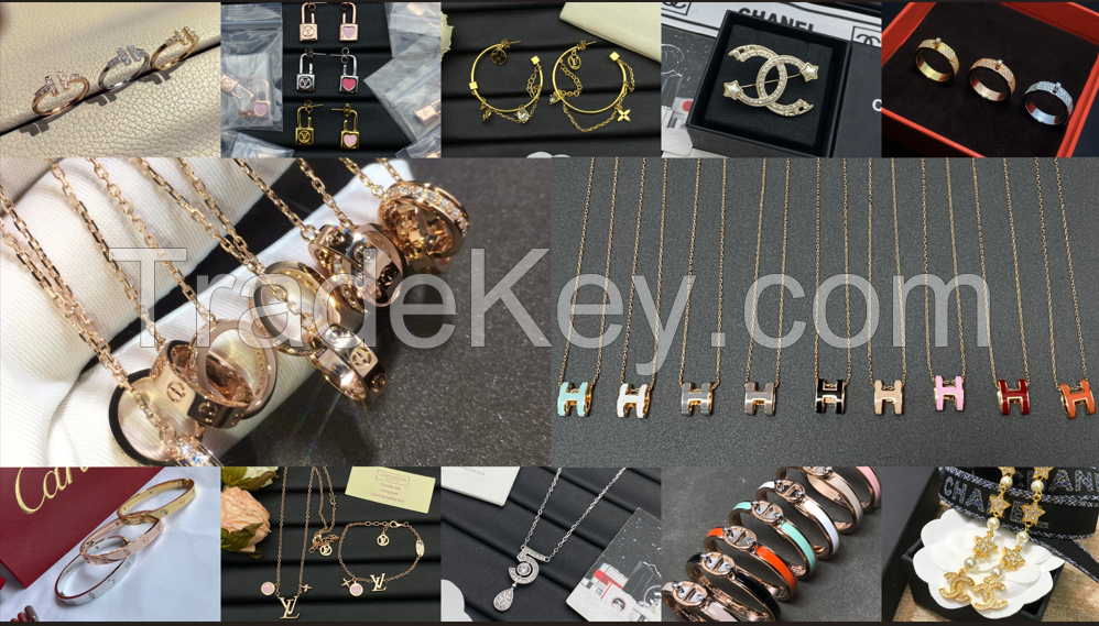 1:1 Luxury Jewellery Earrings Bracelets Necklace High Quality