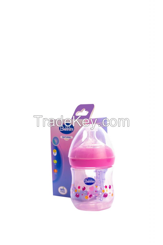 Natural Baby Feeding Bottle without Hand 150ml
